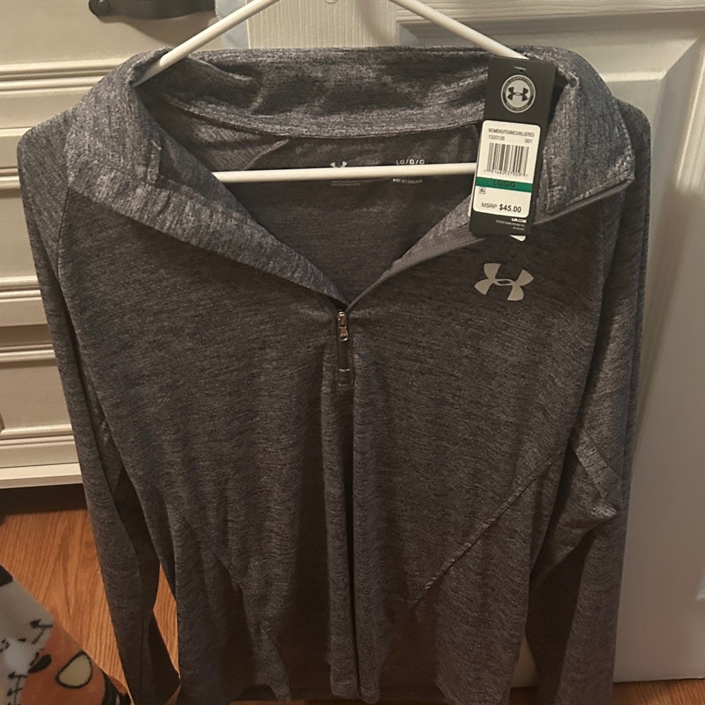 Under Armour Charcoal Quarter-Zip Pullover